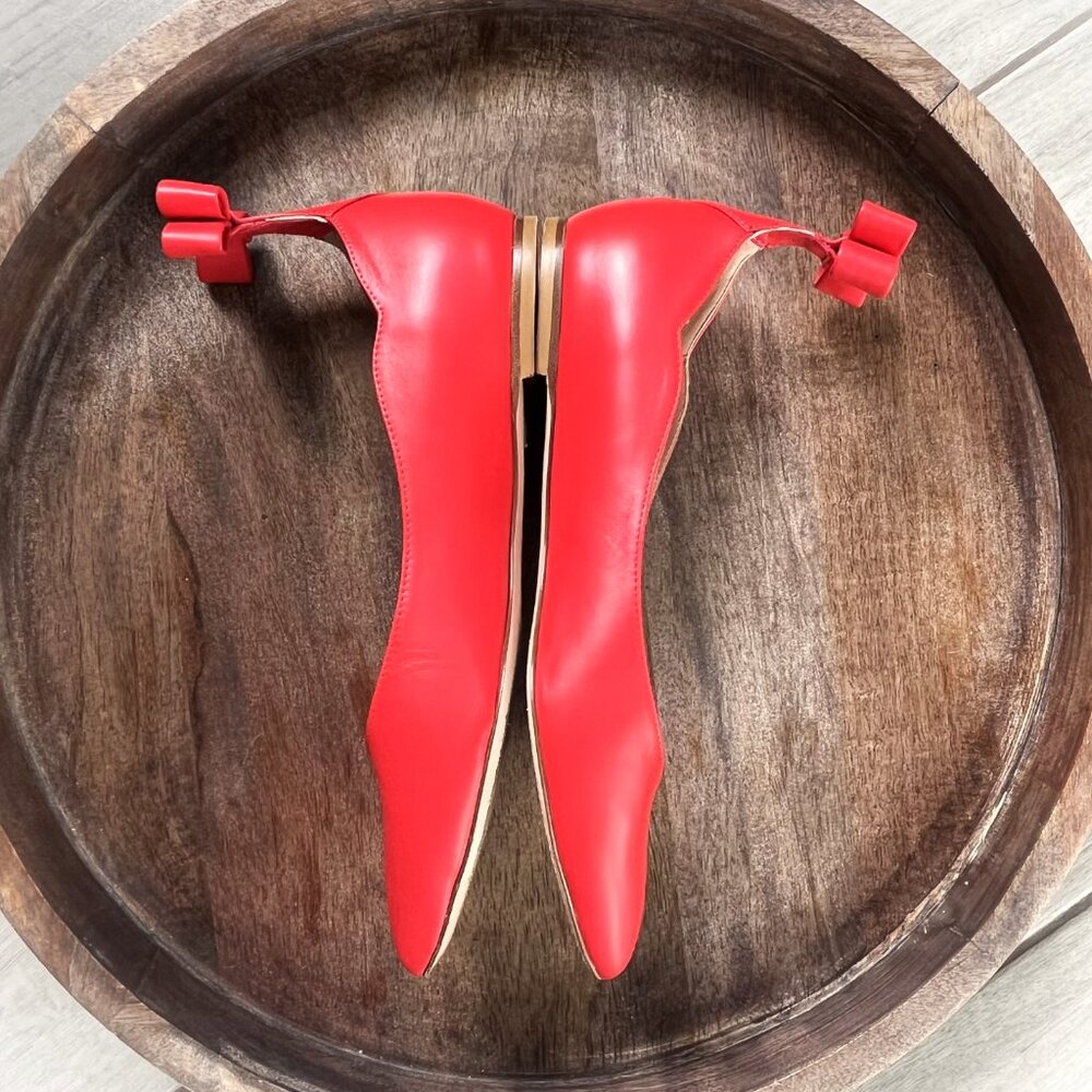 Valentino Pointed Toe Ballet Flats & Valentino Garavani Large Tote Bag - Picture 6 of 14